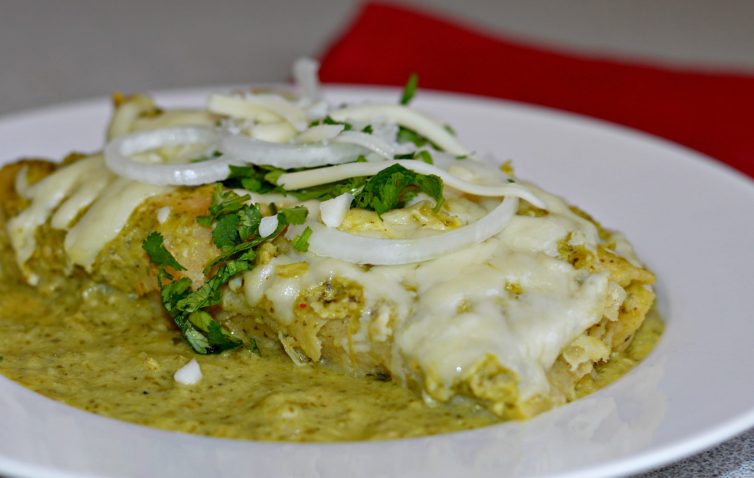 Homemade Enchiladas Verdes with Chicken - My Latina Table
