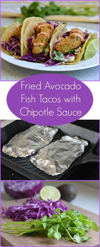 These delicious Fried Avocado Fish Tacos with Chipotle Sauce are so fresh and tasty. Even if you don't love fish, you will love these!
