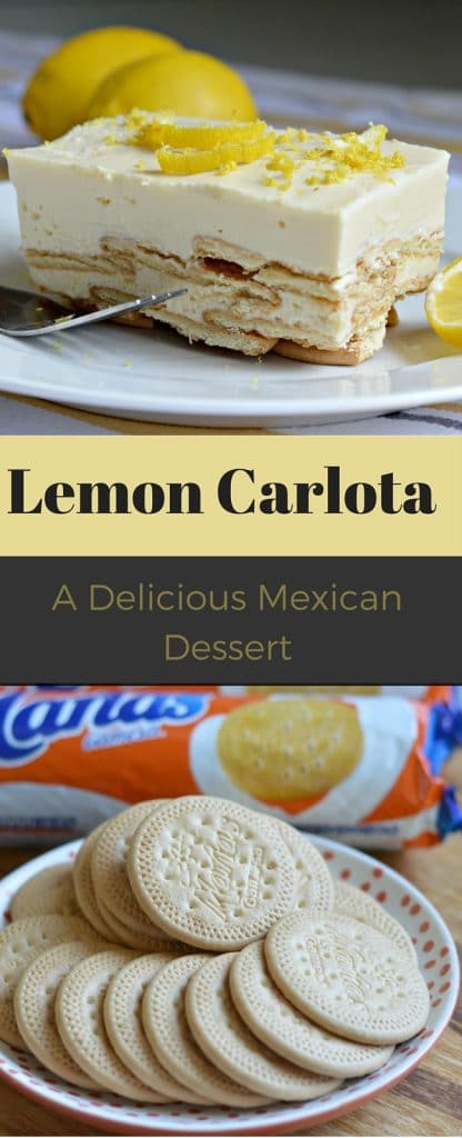 This is about a simple a dessert recipe as you will find, but it is delicious! A lemon carlota is a Mexican dessert that is very popular in Mexico - It only requires 4 ingredients!