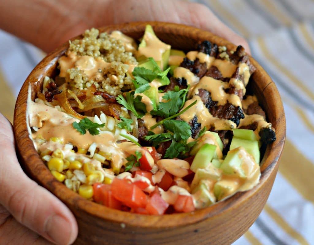 Chipotle Chicken Quinoa Burrito Bowl