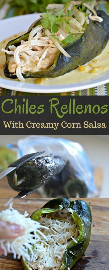 These chiles rellenos are so delicious that you will be coming back for more. The creamy corn salsa adds the perfect amount of creaminess and flavor to make this a must have Mexican dish. 
