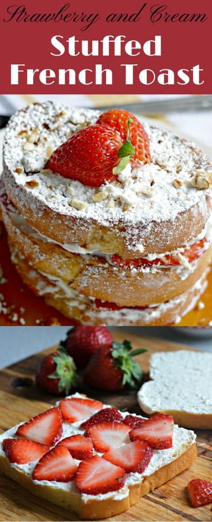 This strawberry and cream french toast is perfect for breakfast, brunch, lunch or dinner and is great for special occasions. It is easy to make and so delicious!