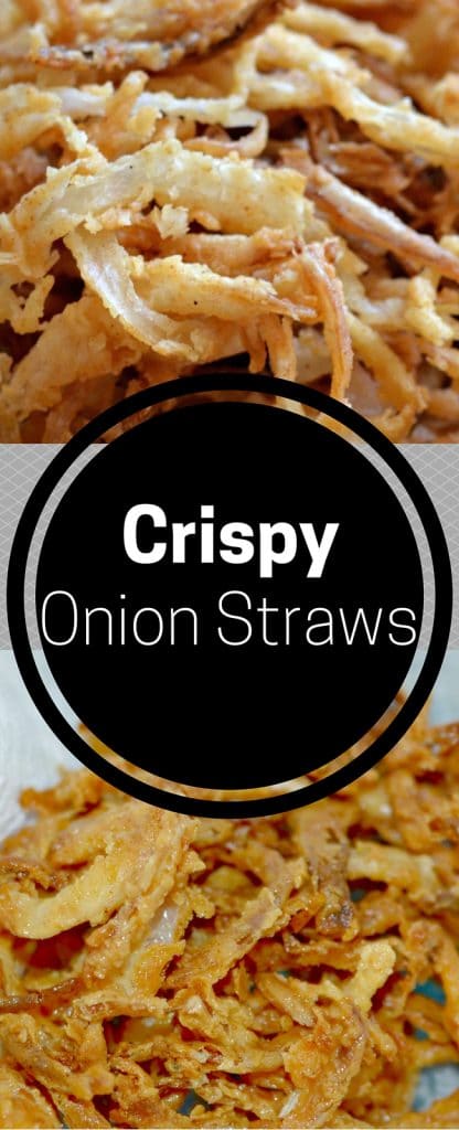 These crispy onion straws go perfectly as a side dish, appetizer, or part of a main dish. They only require a few ingredients, and are so delicious and addicting!