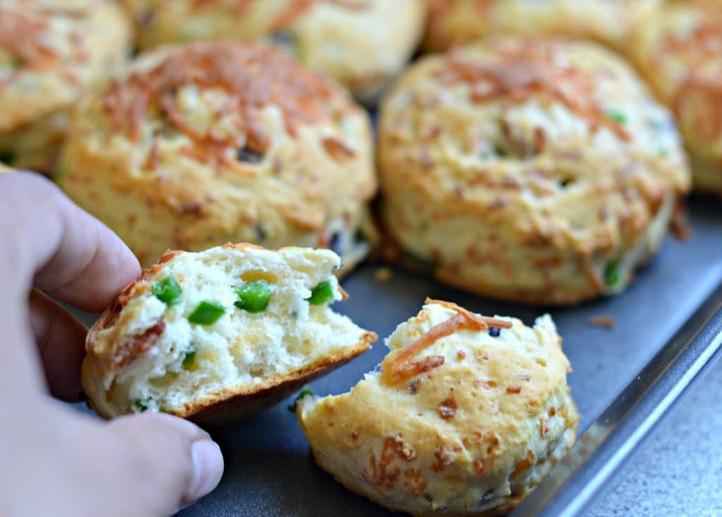 Cheddar Bacon and Jalapeno Biscuits