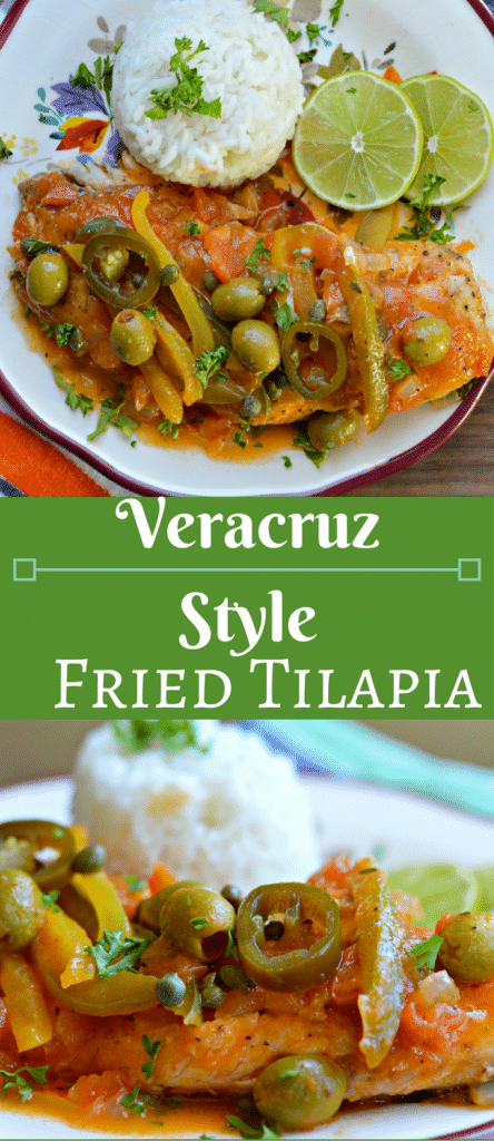 This Veracruz Style Fried Tilapia is a simple recipe that you will love! The flavors are amazing and there is never anything left on the plate!