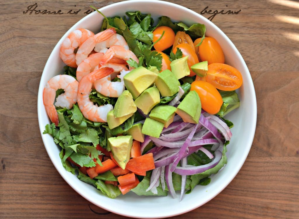 Tropical Cilantro-Lime Shrimp and Avocado Salad - My Latina Table