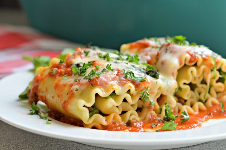 The Most Amazing Three Cheese Lasagna Rollups Recipe