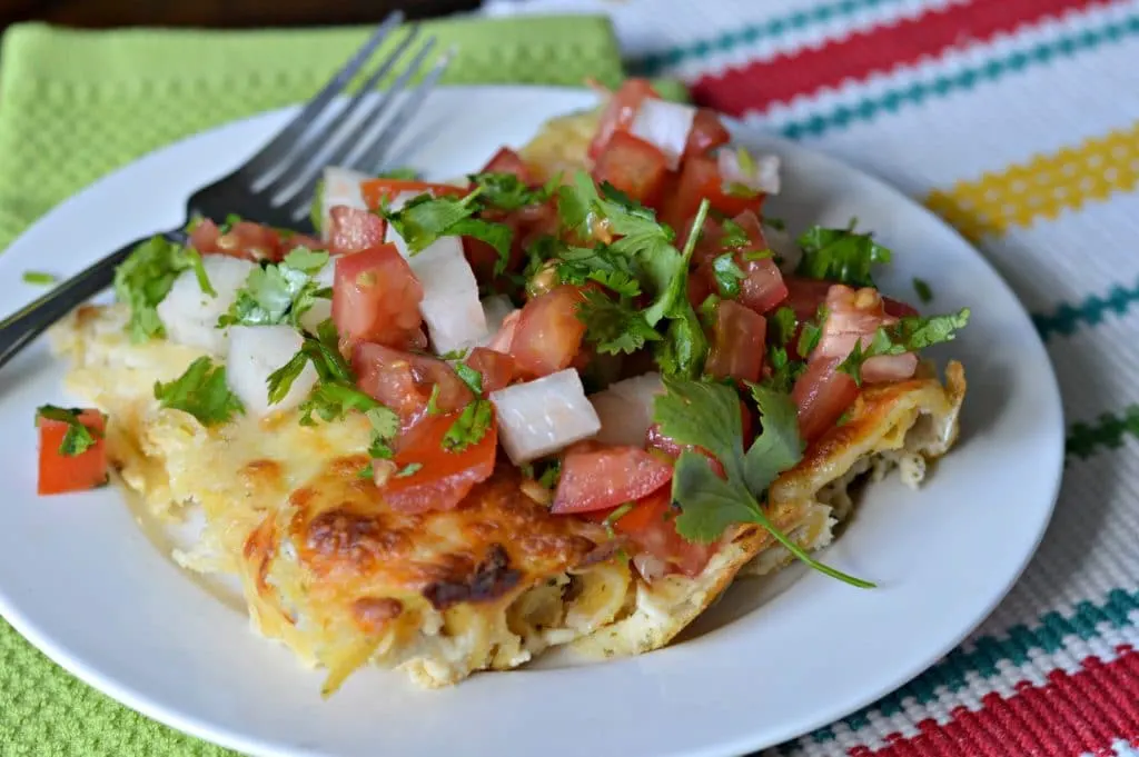 Chipotle Chicken Enchiladas with Pico De Gallo - My Latina Table