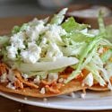 Tostadas De Tinga - Receta Autentica De Mexico Para Toda La Familia