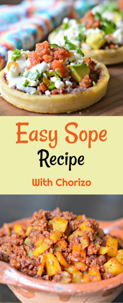 Quick And Easy Mexican Sope Recipe With Chorizo And Potato