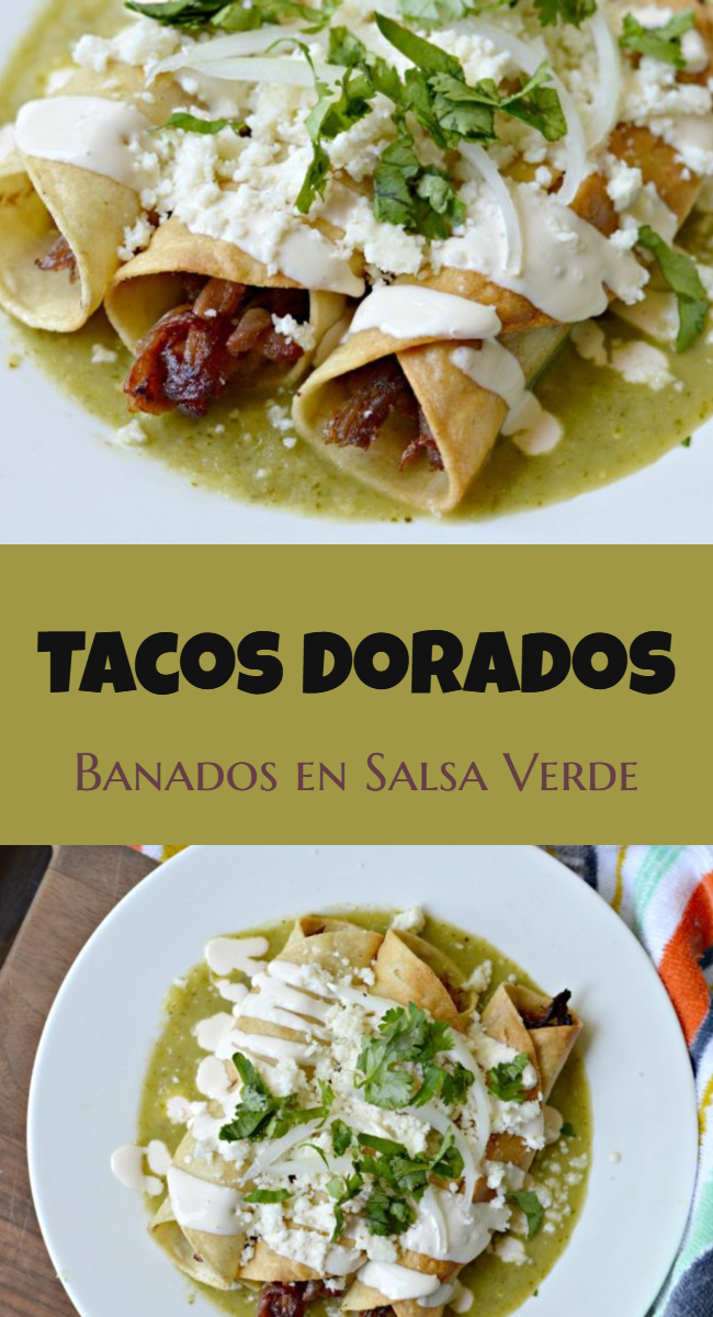 Tacos de Puerco bañados en salsa verde! - My Latina Table