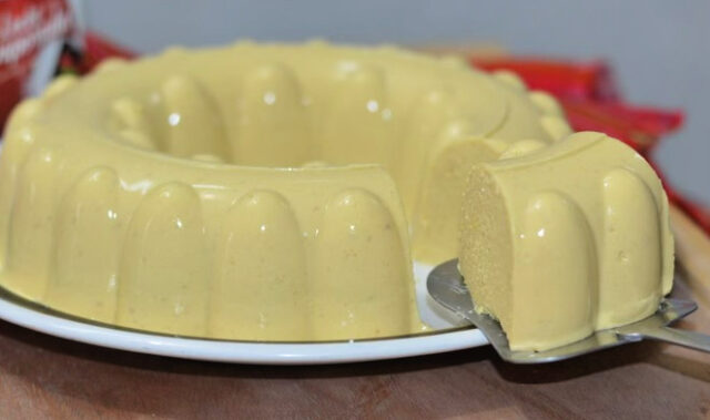 Creamy Mango Gelatin Gelatina De Mango My Latina Table